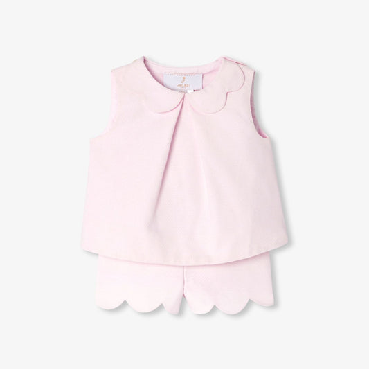 Baby Girl Ceremony Ensemble - Powder Pink
