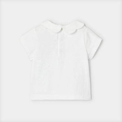 Baby Girl Short-Sleeved T-Shirt - White