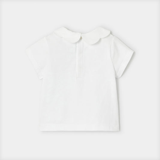 Baby Girl Short-Sleeved T-Shirt - White