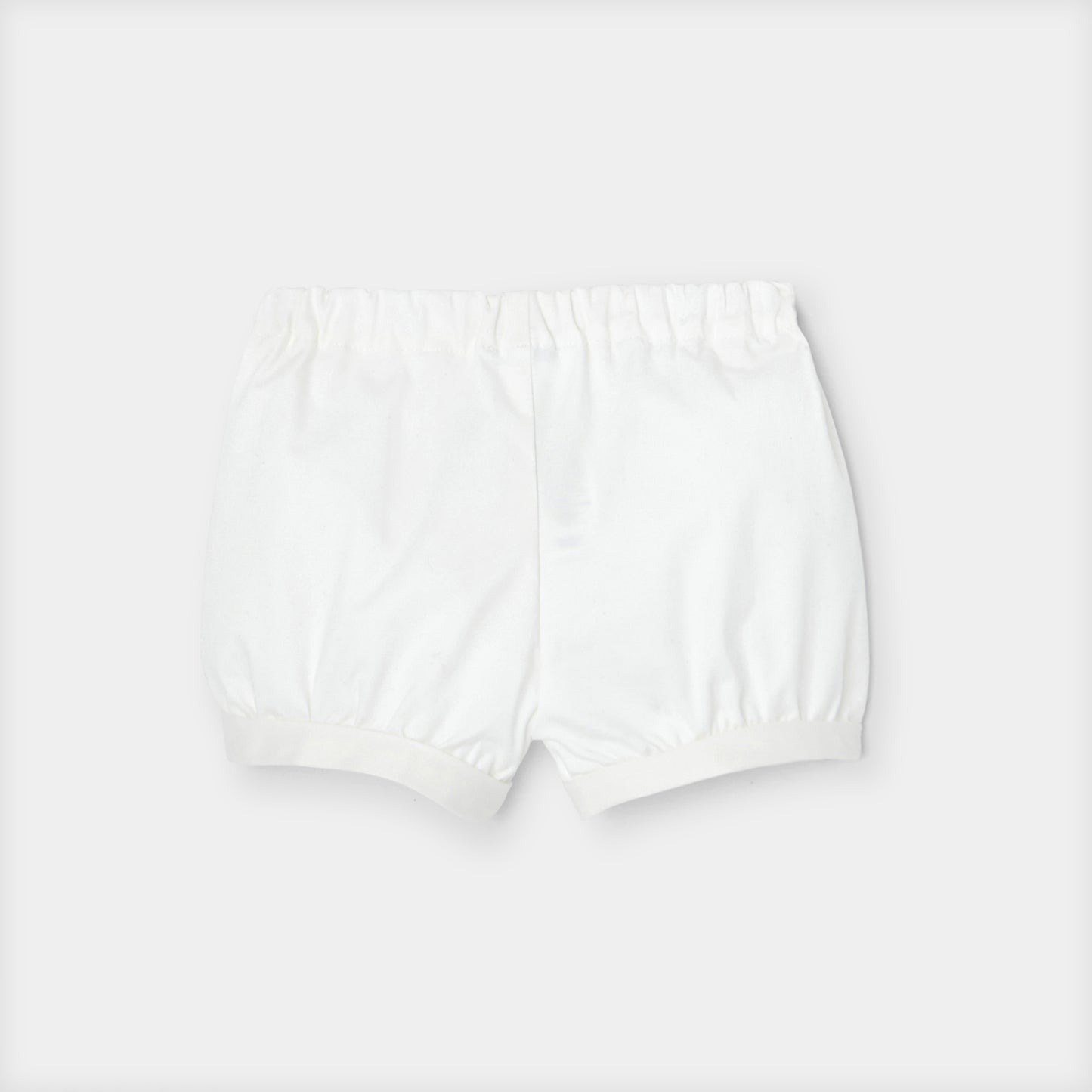 Baby Girl Twill Shorts - White