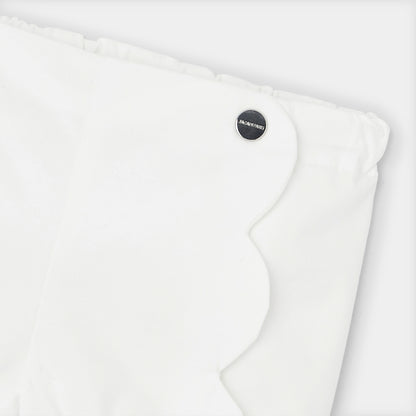 Baby Girl Twill Shorts - White