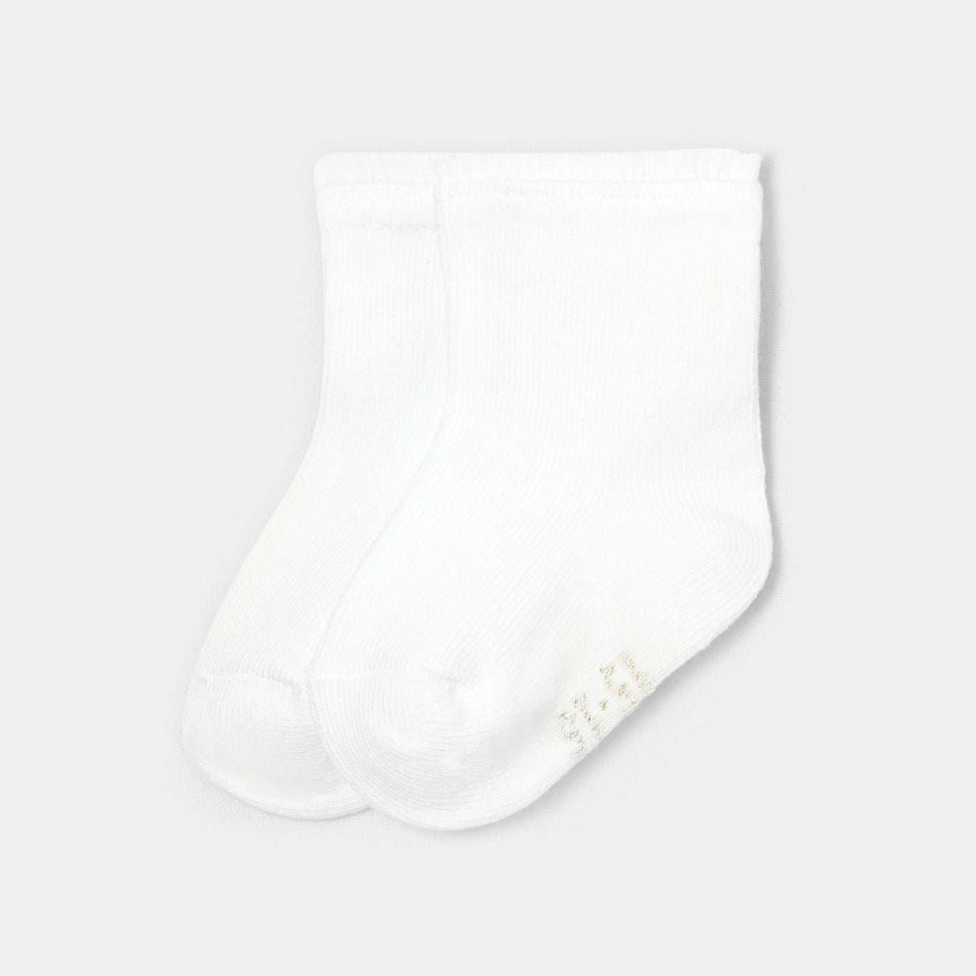 Baby Girl Ruffled Socks - White