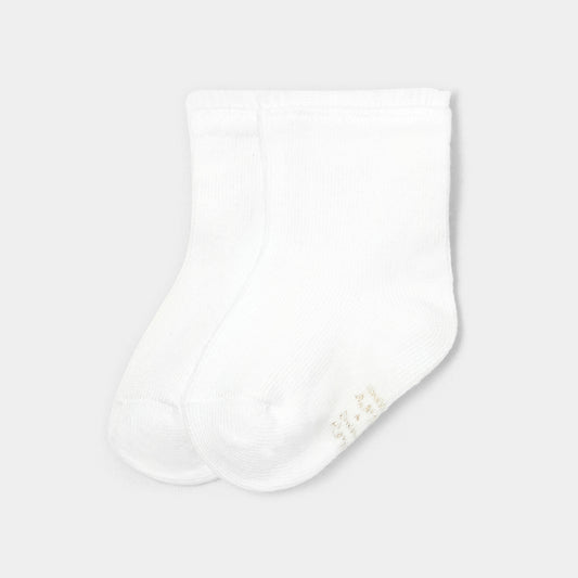 Baby Girl Ruffled Socks - White