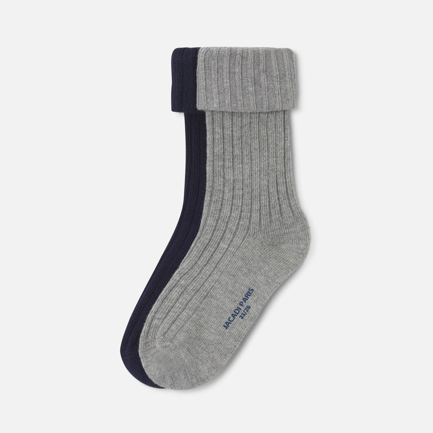 Boy Duo Of Socks - Navy/Grey