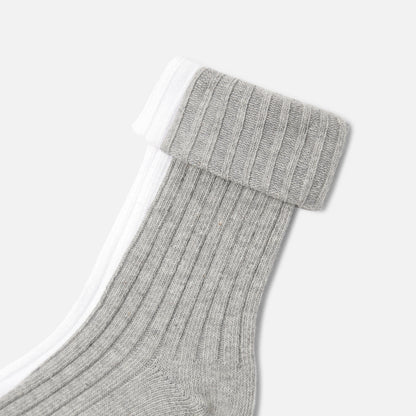 Boy Duo Of Socks - White/Grey