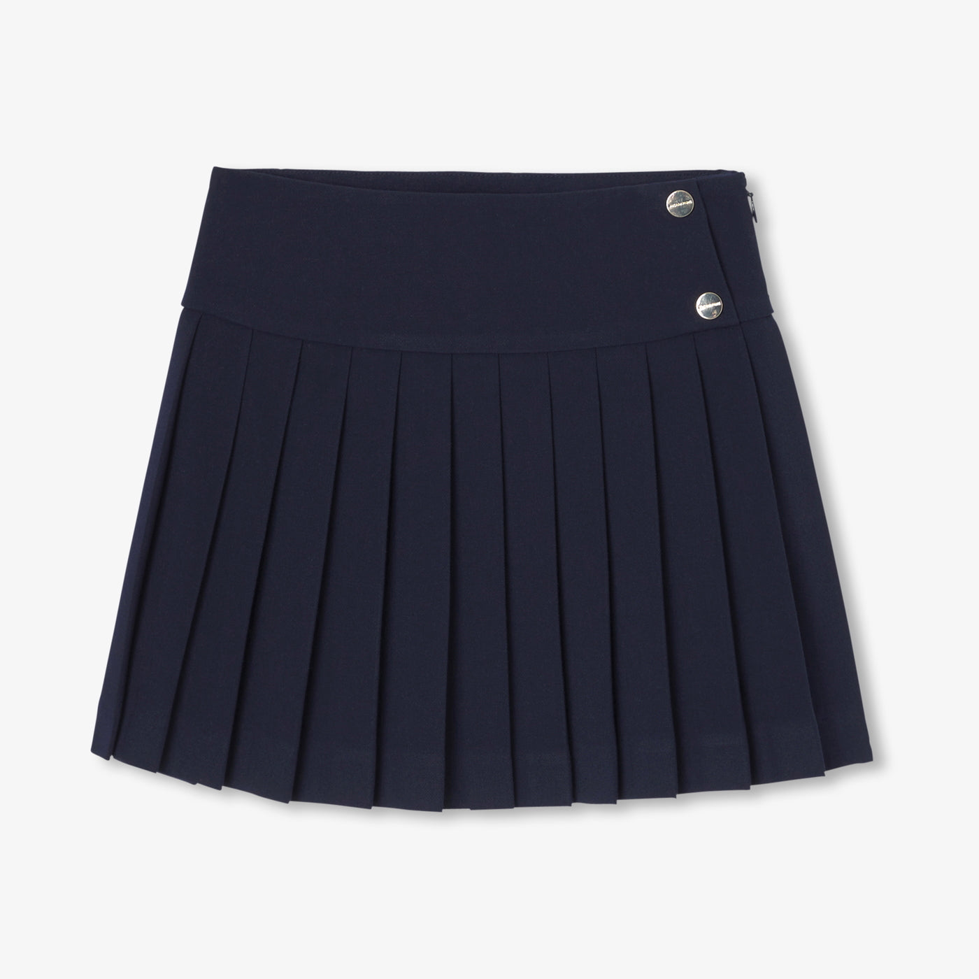 Girl Pleated Crepe Skirt - Jacadi Navy