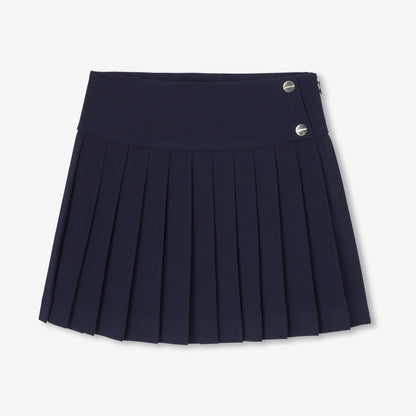 Girl Pleated Crepe Skirt - Jacadi Navy