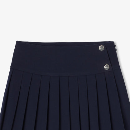 Girl Pleated Crepe Skirt - Jacadi Navy