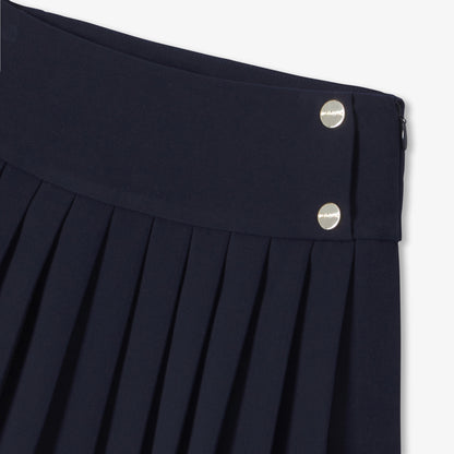 Girl Pleated Crepe Skirt - Jacadi Navy