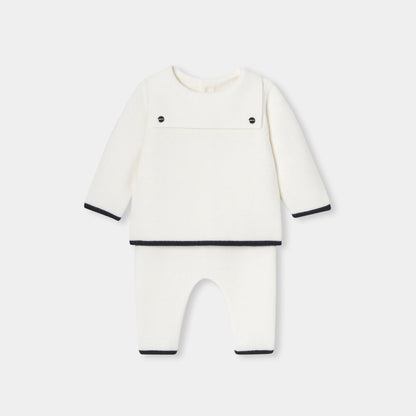 Baby Boy Wool Comfort Set - Soft White