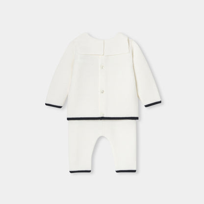 Baby Boy Wool Comfort Set - Soft White