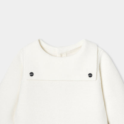 Baby Boy Wool Comfort Set - Soft White