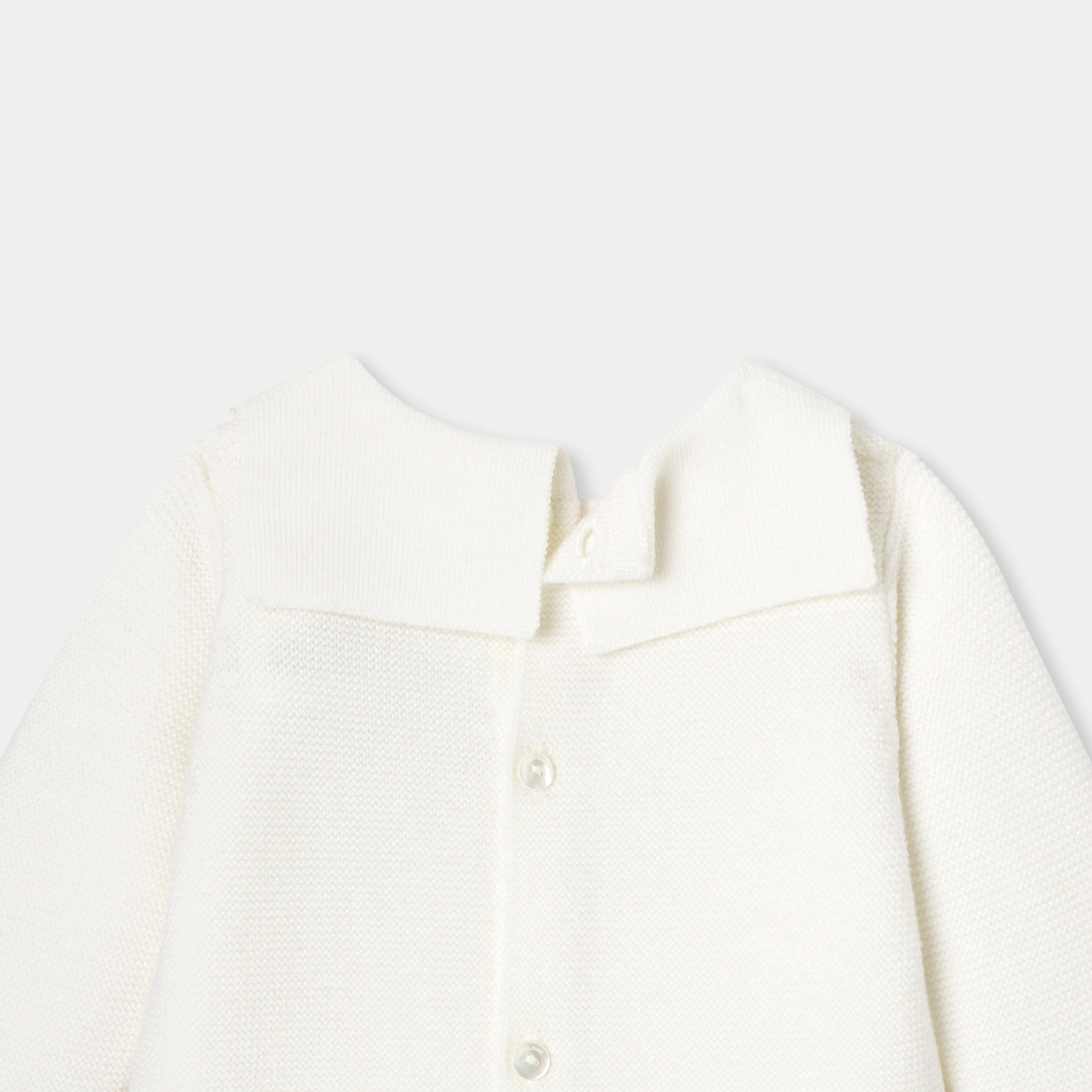Baby Boy Wool Comfort Set - Soft White