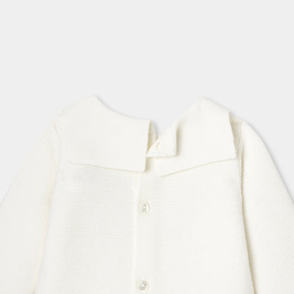 Baby Boy Wool Comfort Set - Soft White