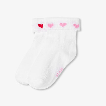 Baby Girl Duo Of Socks - White/Multicolour