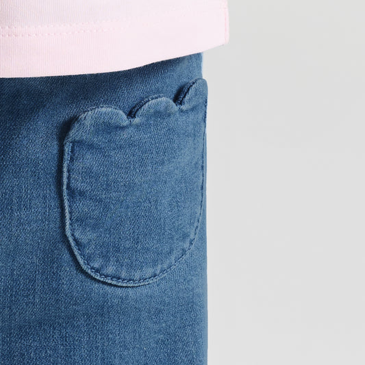 Baby Girl Comfort Jeans - Light Denim