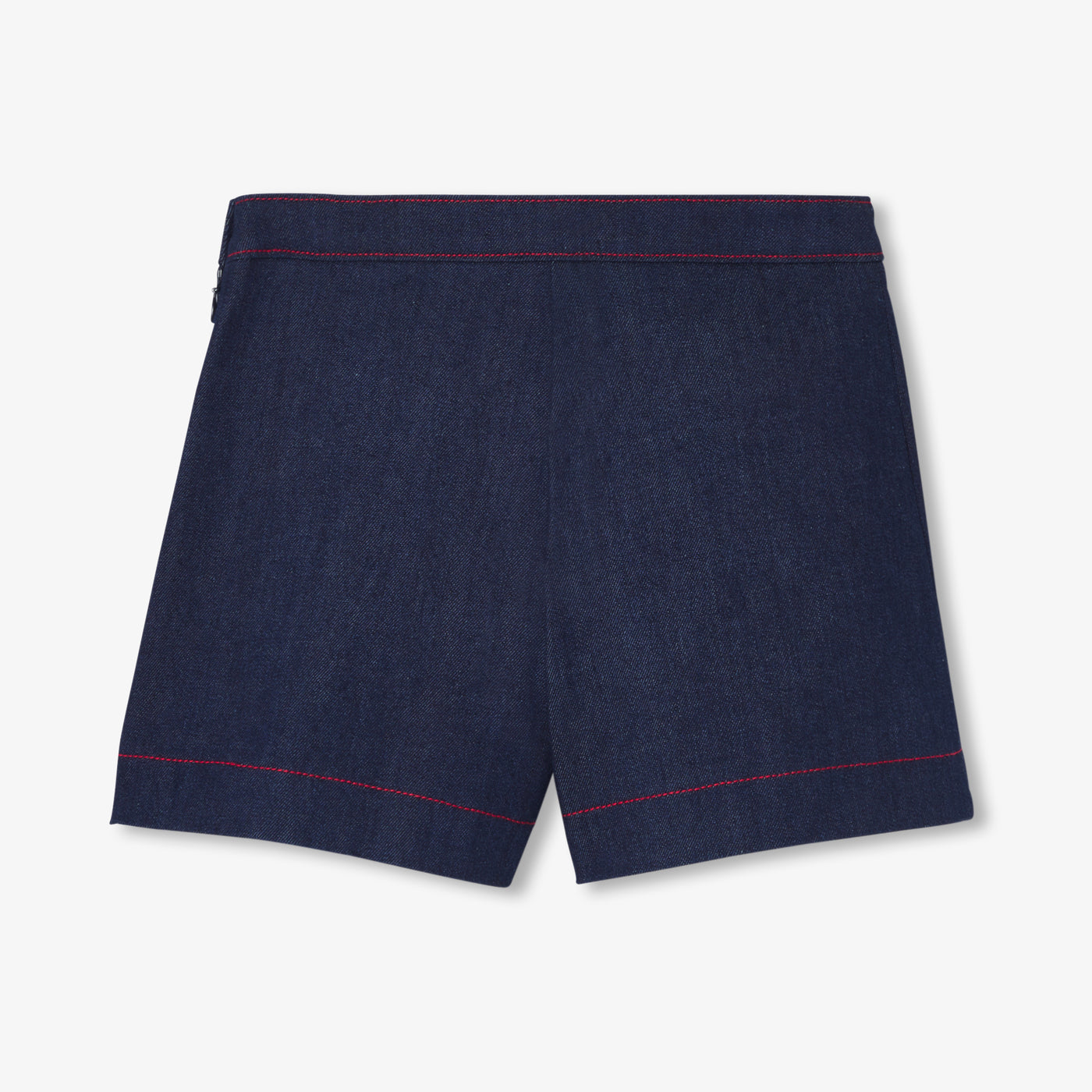 Girls' Denim Skirt Shorts - Dark Denim