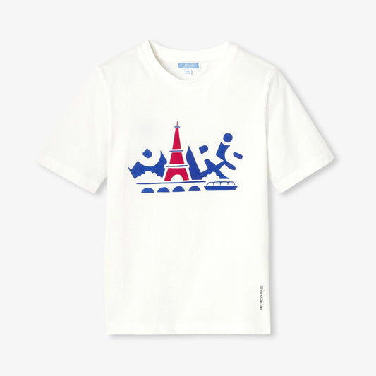 Cotton T-Shirt For Boys - Soft White