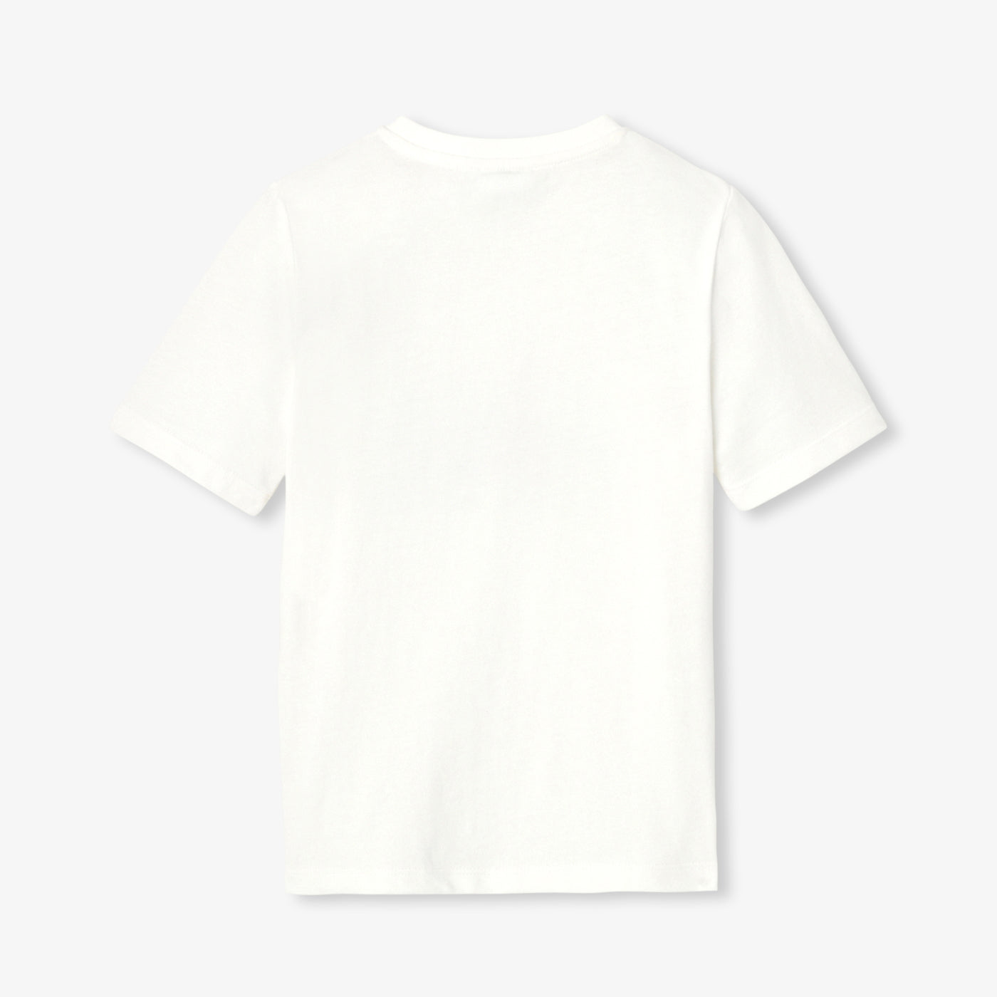 Cotton T-Shirt For Boys - Soft White