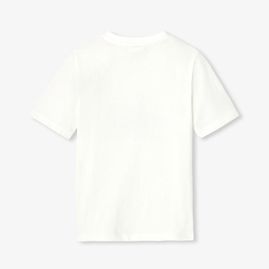 Cotton T-Shirt For Boys - Soft White