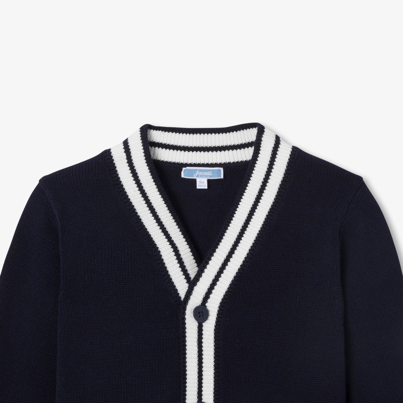 Children'S Cotton Cardigan - Navy