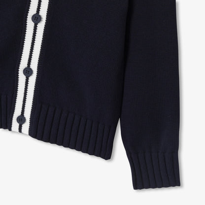 Children'S Cotton Cardigan - Navy