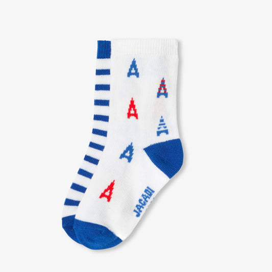 Baby Boy Sock Set - Blue/White