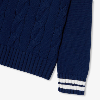 Children'S Thick Gauge Cotton Sweater - Dark Blue