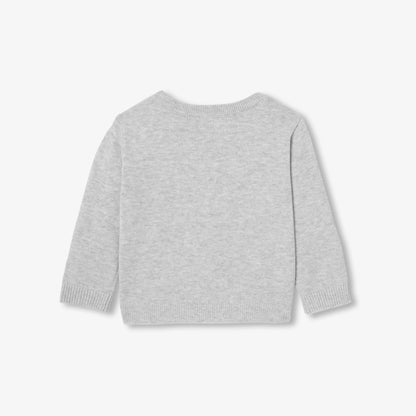 Baby Boy Cotton Jumper - Gris Chine