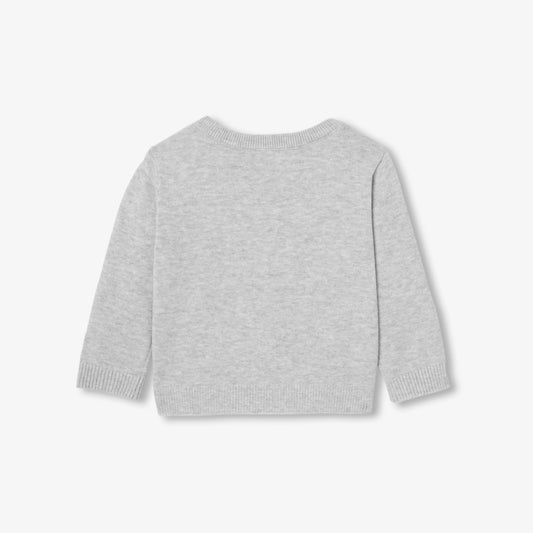 Baby Boy Cotton Jumper - Gris Chine