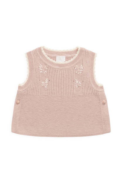 Abbie Knitted Top - Sweetpea Marle Abbie Flower