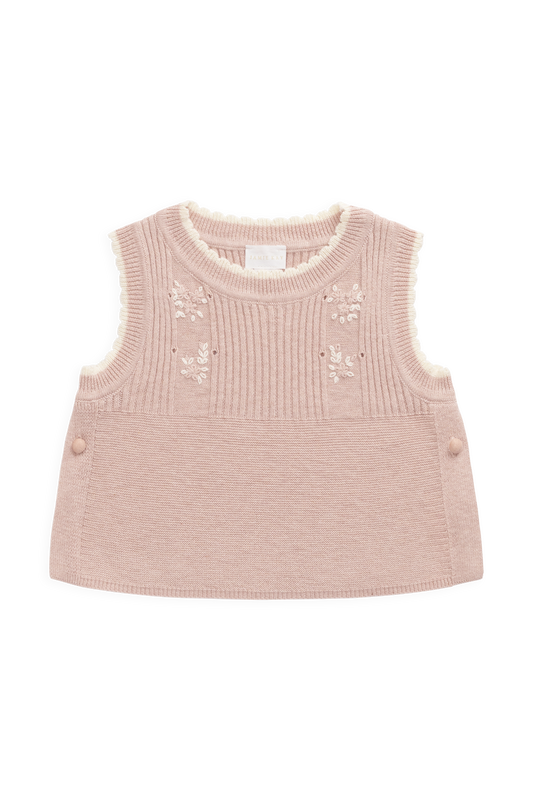 Abbie Knitted Top - Sweetpea Marle Abbie Flower