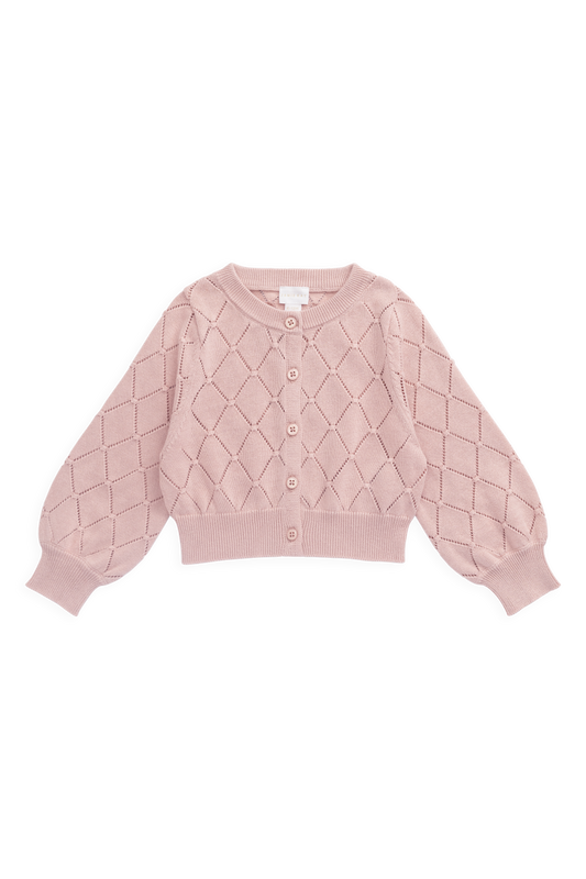 Lilah Cardigan - Shell Pink