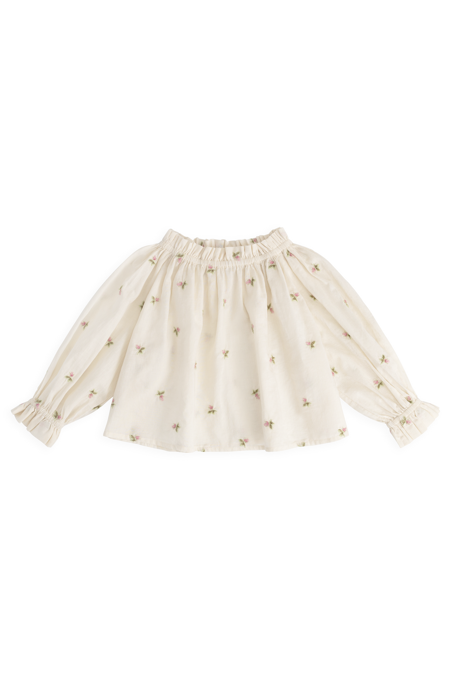 Organic Cotton Acacia Blouse - Rosebud Egret