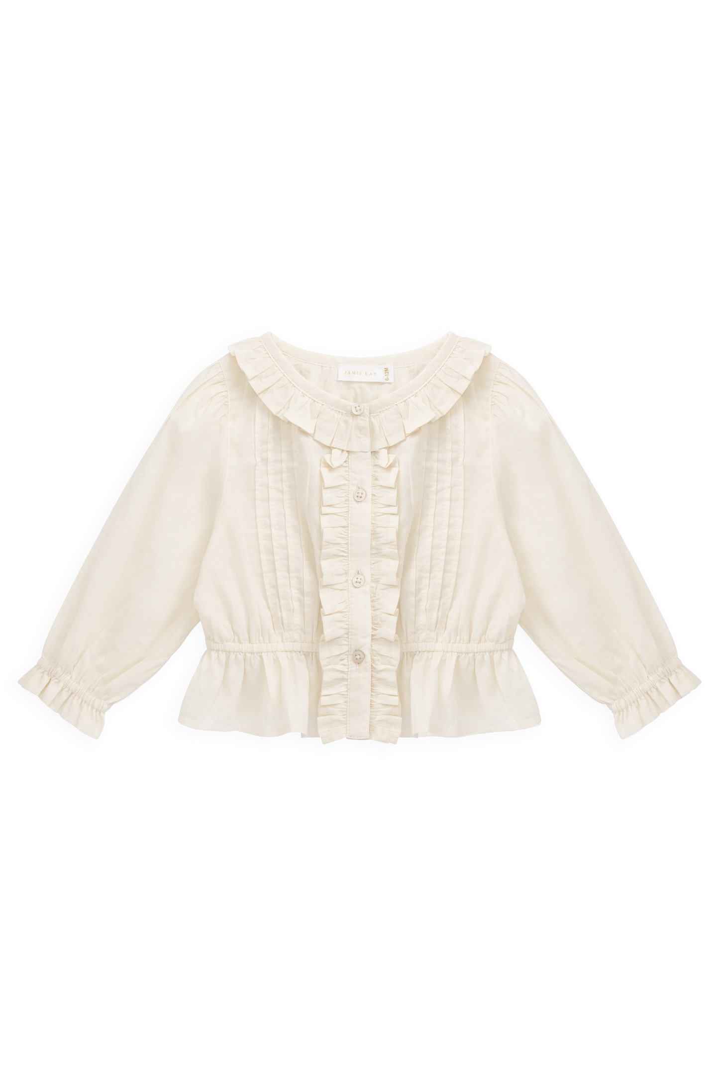 Organic Cotton Maylah Blouse - Vanilla