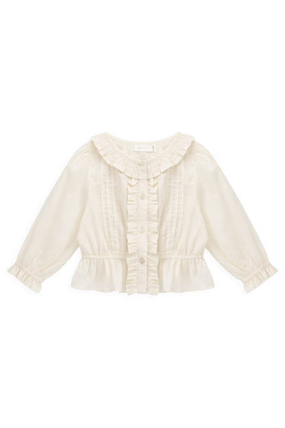 Organic Cotton Maylah Blouse - Vanilla