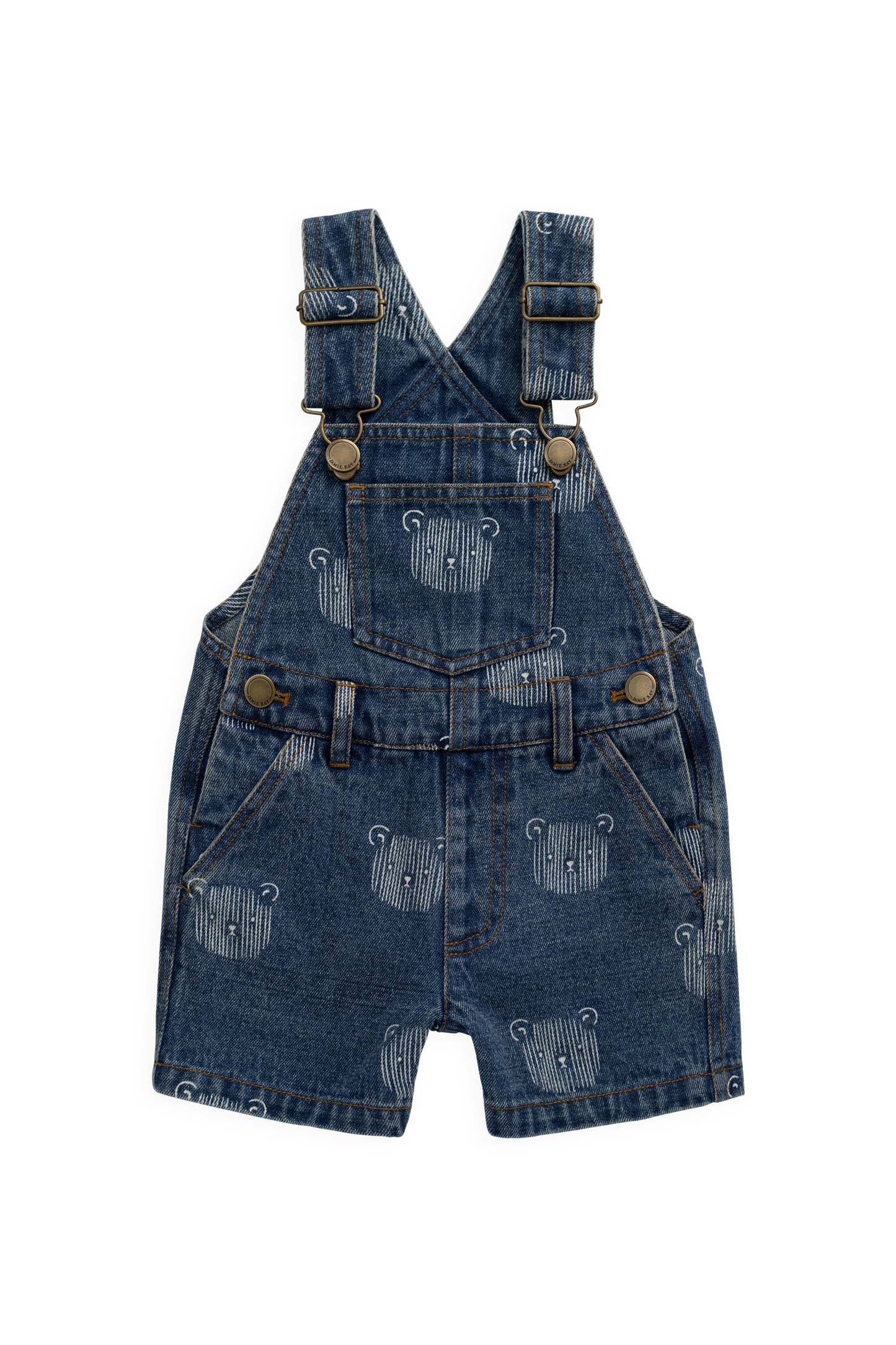 Fenix Short Overall - Teddy Face Denim