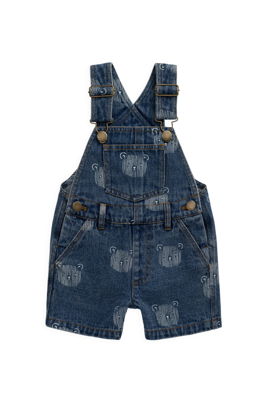 Fenix Short Overall - Teddy Face Denim
