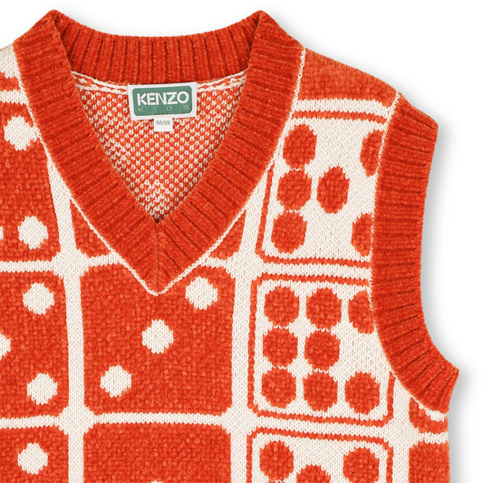 Knitted sleeveless sweater
