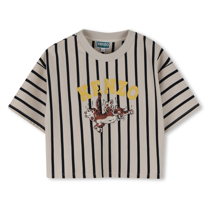 Short Sleeves Tee-Shirt In Non-Brushed Light Fleece