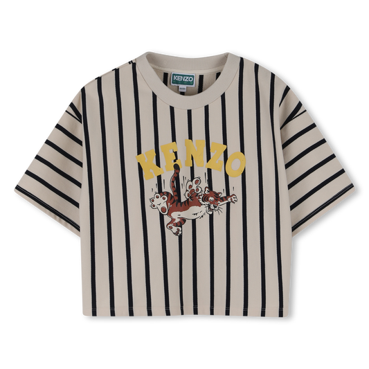 Short Sleeves Tee-Shirt In Non-Brushed Light Fleece