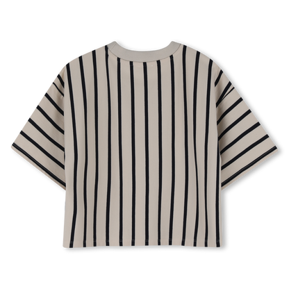 Short Sleeves Tee-Shirt In Non-Brushed Light Fleece