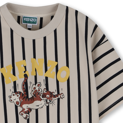 Short Sleeves Tee-Shirt In Non-Brushed Light Fleece