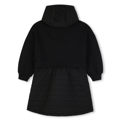 'Boke Flower 2.0' hooded dress in cotton