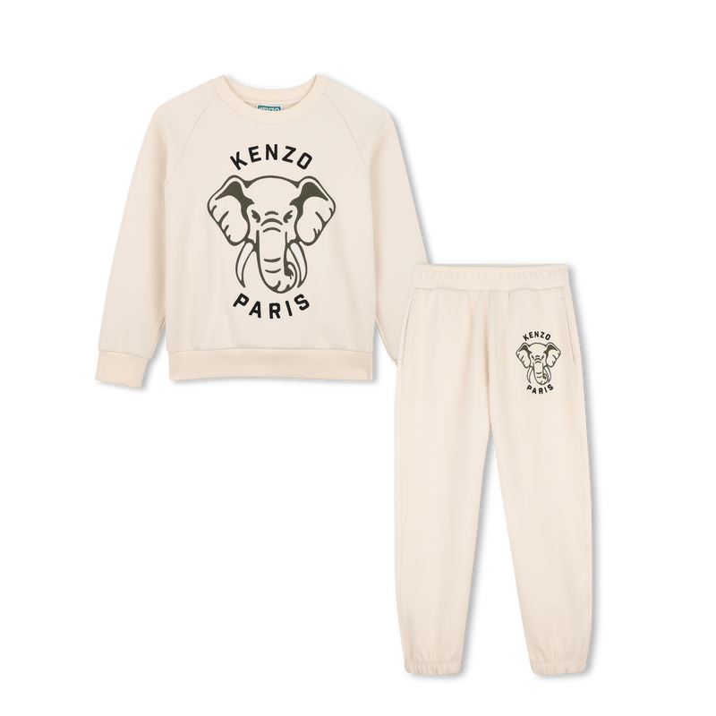 Sweatshirt + Pants Set In Piqué