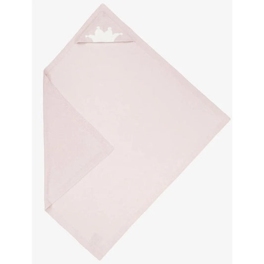Knitted Crown Blanket - Pink