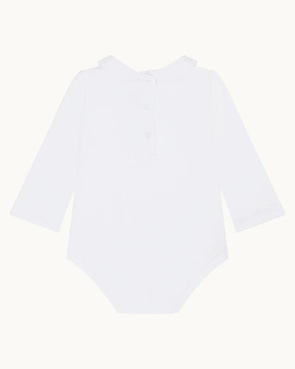 Little Bear Embroidered Collar Onesie