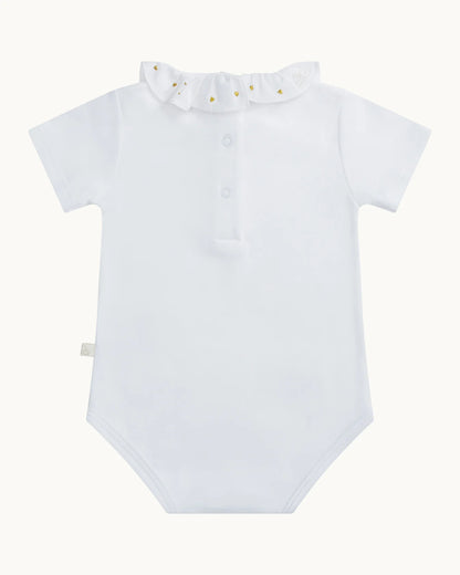 HEART AND ANGEL WING SHORT SLEEVE ONESIE
