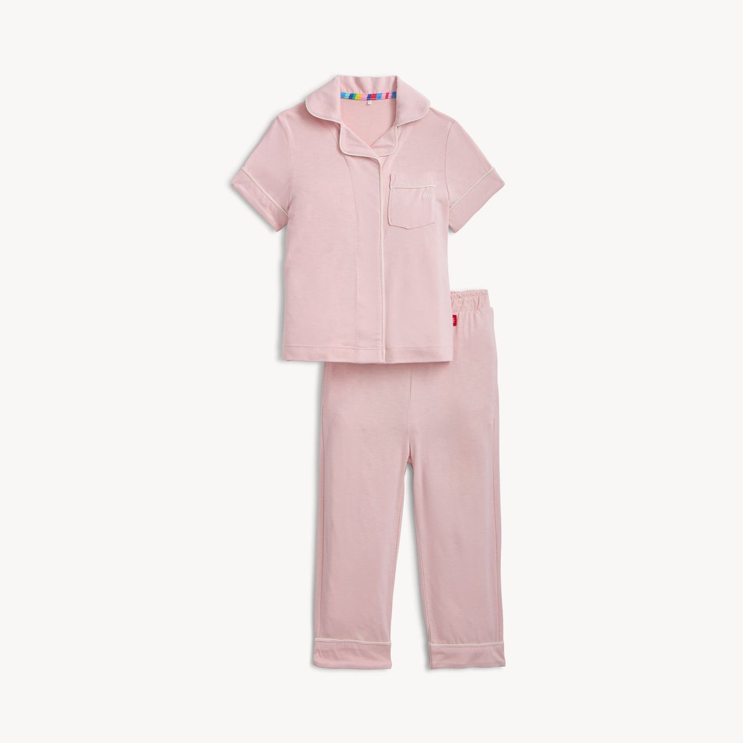Blush Pink Right Fit Magnetic Classic Pajama Set