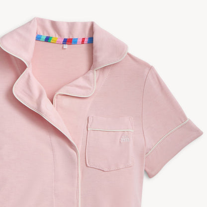 Blush Pink Right Fit Magnetic Classic Pajama Set